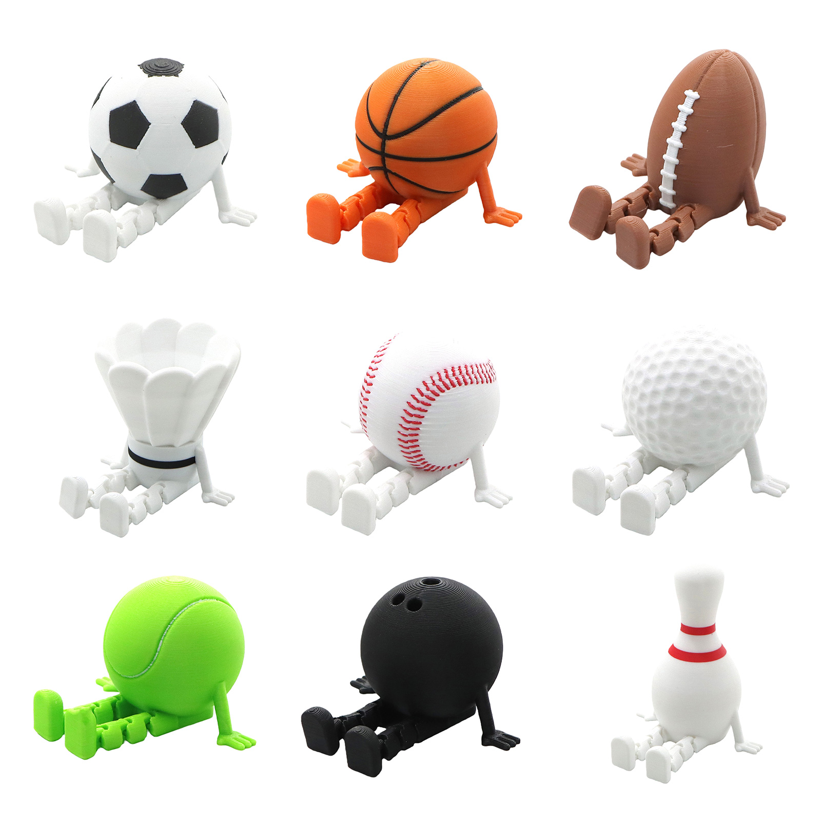 Sports Ball Buddies 3D Printed - 3D Printing Use 评论和价格