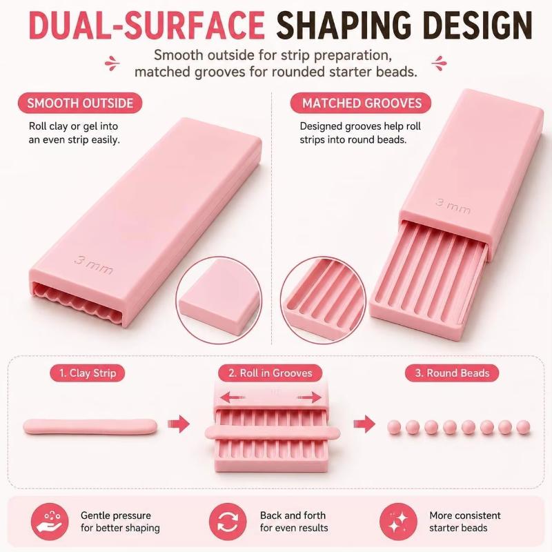 Nail Art Bead Roller 4PCS Set  - 3D Printing Use 评论和价格