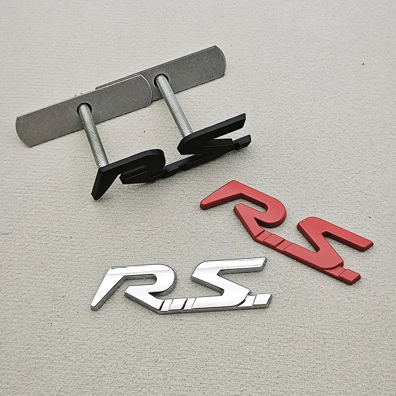 3D Metal RS Logo Car Rear Trun - 3D Printing Online 评论和价格