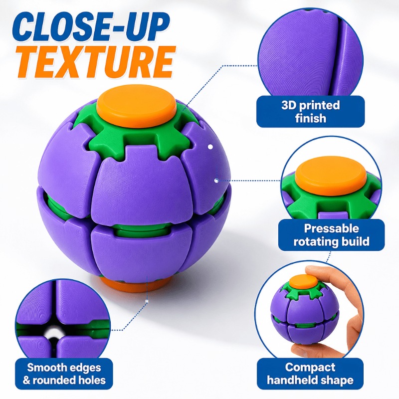 3D Printed Fidget Spinner Ball - 3D Printing Jobs 评论和价格