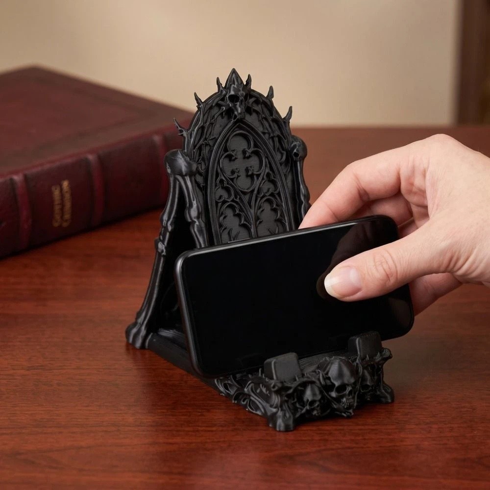 3D Printed Skull Phone Holder  - 3D Printing Use 评论和价格