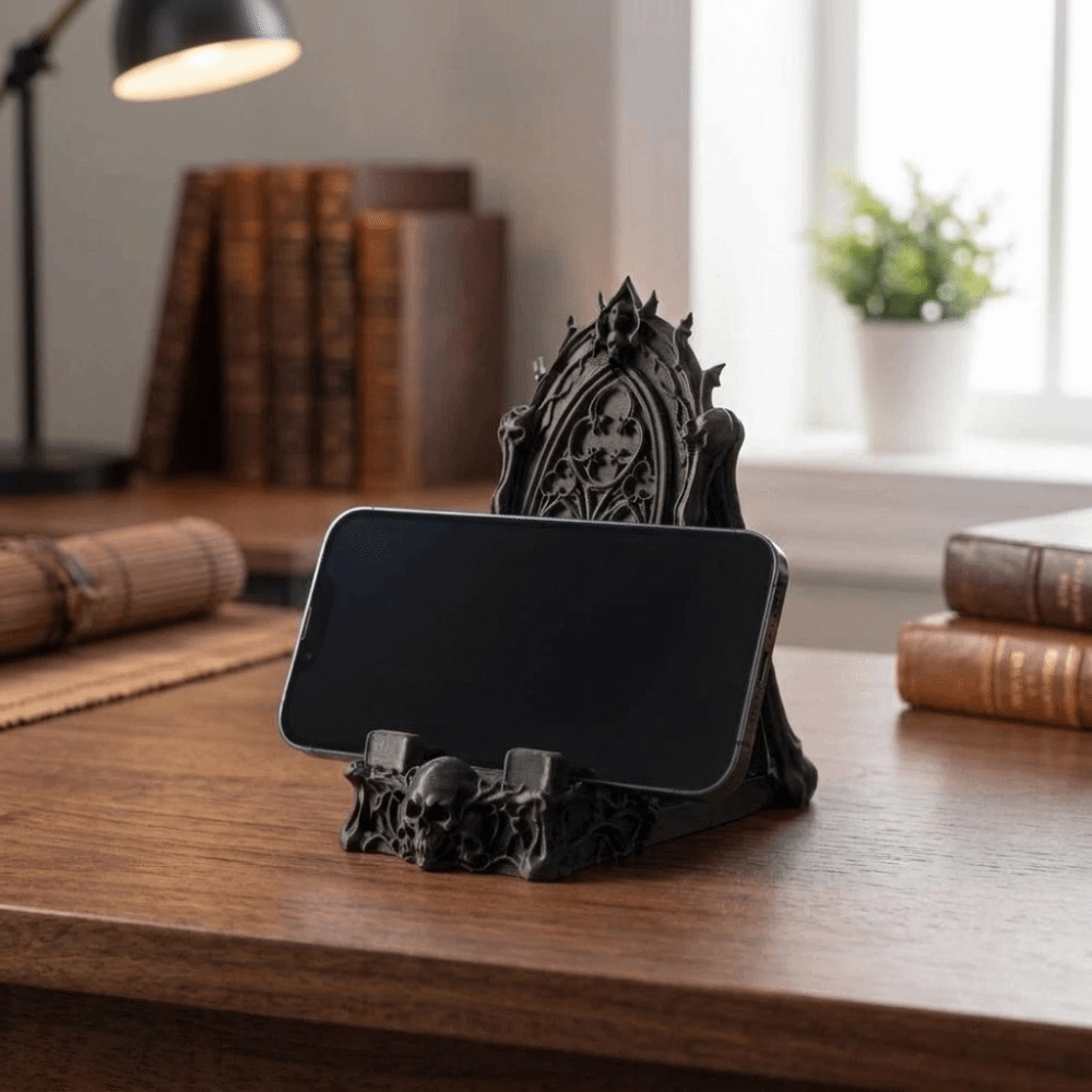 3D Printed Skull Phone Holder  - 3D Printing Use 评论和价格